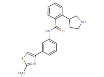 N-[3-(2-methyl-1,3-thiazol-4-yl)phenyl]-2-(3-pyrrolidinyl)benzamide