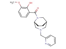 2-methoxy-6-{[(1S*,5R*)-3-(2-pyridinylmethyl)-3,6-diazabicyclo[3.2.2]non-6-yl]carbonyl}phenol