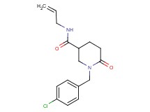 N-allyl-1-(4-chlorobenzyl)-6-oxo-3-piperidinecarboxamide