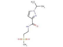 1-isopropyl-N-[2-(methylsulfonyl)ethyl]-1H-pyrazole-3-carboxamide