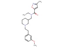 N-ethyl-N-({1-[2-(3-methoxyphenyl)ethyl]piperidin-3-yl}methyl)-3-methylisoxazole-5-carboxamide