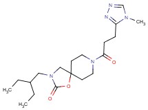 3-(2-ethylbutyl)-8-[3-(4-methyl-4H-1,2,4-triazol-3-yl)propanoyl]-1-oxa-3,8-diazaspiro[4.5]decan-2-one
