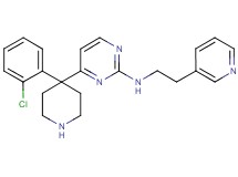 4-[4-(2-chlorophenyl)-4-piperidinyl]-N-[2-(3-pyridinyl)ethyl]-2-pyrimidinamine