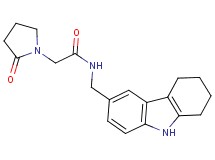 2-(2-oxo-1-pyrrolidinyl)-N-(2,3,4,9-tetrahydro-1H-carbazol-6-ylmethyl)acetamide