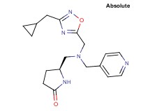 (5S)-5-{[{[3-(cyclopropylmethyl)-1,2,4-oxadiazol-5-yl]methyl}(4-pyridinylmethyl)amino]methyl}-2-pyrrolidinone