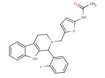 N-(5-{[1-(2-fluorophenyl)-1,3,4,9-tetrahydro-2H-beta-carbolin-2-yl]methyl}-2-thienyl)acetamide