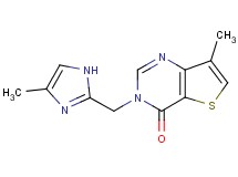 7-methyl-3-[(4-methyl-1H-imidazol-2-yl)methyl]thieno[3,2-d]pyrimidin-4(3H)-one