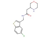 N-[(5-chloro-1-benzothien-3-yl)methyl]-2-(3-morpholinyl)acetamide hydrochloride