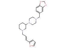 1-(1,3-benzodioxol-5-ylmethyl)-4-{1-[(2E)-3-(2-furyl)-2-propen-1-yl]-3-piperidinyl}piperazine