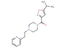 1-[(5-isopropyl-3-isoxazolyl)carbonyl]-4-[2-(2-pyridinyl)ethyl]piperazine