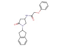 N-[1-(2,3-dihydro-1H-inden-2-yl)-5-oxo-3-pyrrolidinyl]-2-phenoxyacetamide