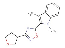 1,3-dimethyl-2-[3-(tetrahydrofuran-3-yl)-1,2,4-oxadiazol-5-yl]-1H-indole