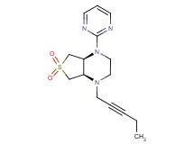 (4aS*,7aR*)-1-pent-2-yn-1-yl-4-pyrimidin-2-yloctahydrothieno[3,4-b]pyrazine 6,6-dioxide