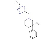 3-methyl-1-[(3-methyl-1H-1,2,4-triazol-5-yl)methyl]-3-phenylpiperidine