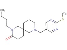 2-butyl-8-{[2-(methylthio)-5-pyrimidinyl]methyl}-2,8-diazaspiro[5.5]undecan-3-one