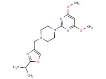 2-{4-[(2-isopropyl-1,3-oxazol-4-yl)methyl]piperazin-1-yl}-4,6-dimethoxypyrimidine