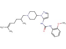 N-{1-[1-(2,6-dimethyl-5-hepten-1-yl)-4-piperidinyl]-1H-pyrazol-5-yl}-N'-(2-methoxyphenyl)urea