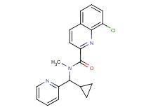 8-chloro-N-[cyclopropyl(pyridin-2-yl)methyl]-N-methylquinoline-2-carboxamide