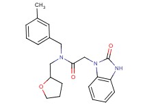 N-(3-methylbenzyl)-2-(2-oxo-2,3-dihydro-1H-benzimidazol-1-yl)-N-(tetrahydrofuran-2-ylmethyl)acetamide