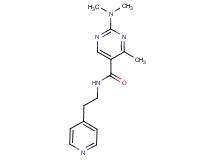 2-(dimethylamino)-4-methyl-N-[2-(4-pyridinyl)ethyl]-5-pyrimidinecarboxamide