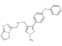 (6,7-dihydro-5H-pyrrolo[2,1-c][1,2,4]triazol-3-ylmethyl){[1-methyl-3-(4-phenoxyphenyl)-1H-pyrazol-4-yl]methyl}amine