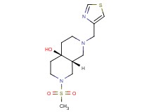 (4aR*,8aR*)-2-(methylsulfonyl)-7-(1,3-thiazol-4-ylmethyl)octahydro-2,7-naphthyridin-4a(2H)-ol
