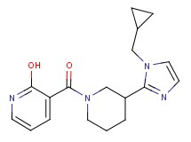 3-({3-[1-(cyclopropylmethyl)-1H-imidazol-2-yl]-1-piperidinyl}carbonyl)-2-pyridinol