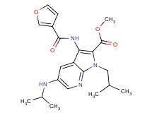 methyl 3-(3-furoylamino)-1-isobutyl-5-(isopropylamino)-1H-pyrrolo[2,3-b]pyridine-2-carboxylate