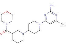 4-methyl-6-[3-(morpholin-4-ylcarbonyl)-1,4'-bipiperidin-1'-yl]pyrimidin-2-amine