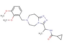 N-{1-[7-(2,3-dimethoxybenzyl)-6,7,8,9-tetrahydro-5H-[1,2,4]triazolo[4,3-d][1,4]diazepin-3-yl]ethyl}cyclopropanecarboxamide