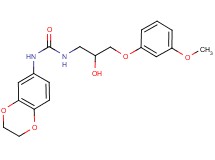 N-(2,3-dihydro-1,4-benzodioxin-6-yl)-N'-[2-hydroxy-3-(3-methoxyphenoxy)propyl]urea