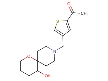 1-{4-[(5-hydroxy-1-oxa-9-azaspiro[5.5]undec-9-yl)methyl]-2-thienyl}ethanone