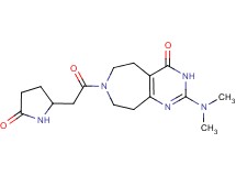 2-(dimethylamino)-7-[(5-oxopyrrolidin-2-yl)acetyl]-3,5,6,7,8,9-hexahydro-4H-pyrimido[4,5-d]azepin-4-one