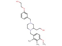 2-[4-[3-(2-hydroxyethoxy)benzyl]-1-(4-methoxy-2,3-dimethylbenzyl)-2-piperazinyl]ethanol