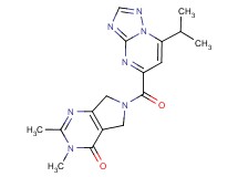 6-[(7-isopropyl[1,2,4]triazolo[1,5-a]pyrimidin-5-yl)carbonyl]-2,3-dimethyl-3,5,6,7-tetrahydro-4H-pyrrolo[3,4-d]pyrimidin-4-one