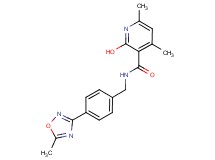 2-hydroxy-4,6-dimethyl-N-[4-(5-methyl-1,2,4-oxadiazol-3-yl)benzyl]nicotinamide