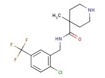 N-[2-chloro-5-(trifluoromethyl)benzyl]-4-methyl-4-piperidinecarboxamide hydrochloride