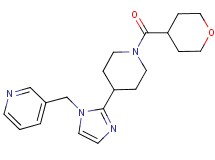 3-({2-[1-(tetrahydro-2H-pyran-4-ylcarbonyl)-4-piperidinyl]-1H-imidazol-1-yl}methyl)pyridine