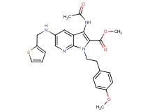 methyl 3-(acetylamino)-1-[2-(4-methoxyphenyl)ethyl]-5-[(2-thienylmethyl)amino]-1H-pyrrolo[2,3-b]pyridine-2-carboxylate