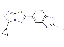 5-(3-cyclopropyl[1,2,4]triazolo[3,4-b][1,3,4]thiadiazol-6-yl)-2-methyl-1H-benzimidazole