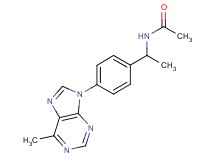 N-{1-[4-(6-methyl-9H-purin-9-yl)phenyl]ethyl}acetamide