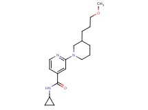 N-cyclopropyl-2-[3-(3-methoxypropyl)-1-piperidinyl]isonicotinamide