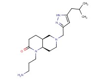 rel-(4aS,8aR)-1-(3-aminopropyl)-6-[(5-isobutyl-1H-pyrazol-3-yl)methyl]octahydro-1,6-naphthyridin-2(1H)-one dihydrochloride