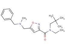 5-{[benzyl(methyl)amino]methyl}-N-(2,2-dimethylpropyl)-N-ethylisoxazole-3-carboxamide