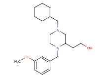 2-[4-(cyclohexylmethyl)-1-(3-methoxybenzyl)-2-piperazinyl]ethanol