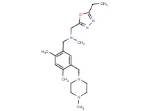 1-{2,4-dimethyl-5-[(4-methylpiperazin-1-yl)methyl]phenyl}-N-[(5-ethyl-1,3,4-oxadiazol-2-yl)methyl]-N-methylmethanamine
