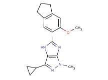 3-cyclopropyl-5-(6-methoxy-2,3-dihydro-1H-inden-5-yl)-1-methyl-1,4-dihydroimidazo[4,5-c]pyrazole