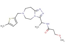 3-methoxy-N-(1-{7-[(5-methyl-2-thienyl)methyl]-6,7,8,9-tetrahydro-5H-[1,2,4]triazolo[4,3-d][1,4]diazepin-3-yl}ethyl)propanamide