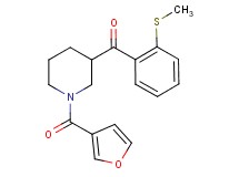 [1-(3-furoyl)-3-piperidinyl][2-(methylthio)phenyl]methanone