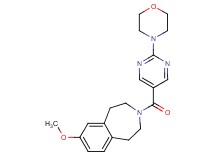 7-methoxy-3-[(2-morpholin-4-ylpyrimidin-5-yl)carbonyl]-2,3,4,5-tetrahydro-1H-3-benzazepine